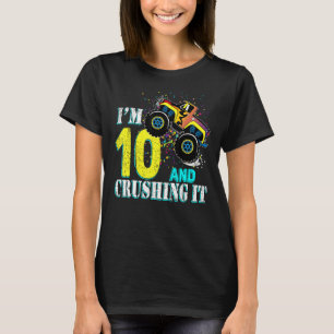 Camiseta Garota de 10 anos Menina de 10 anos Monstro de Pas