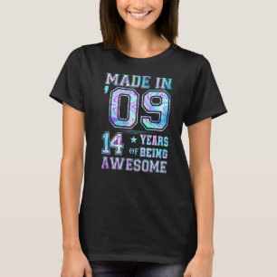 Camiseta Garota De 14 Anos Presente Para 14 Nascer De Prese