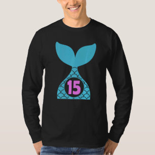 Camiseta Garota De 15 Anos Segunda 15 de Aniversário Sereia