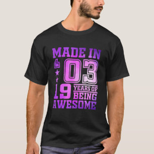 Camiseta Garota De 19 Anos Para Nascer De Garota De 19 Anos