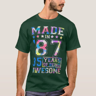 Camiseta Garota De 35 Anos Presente Para O 35º Nascer De Pr