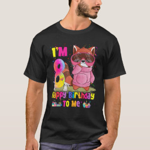 Camiseta Garota de 8 anos Princesa Pequena Panda Vermelha 8