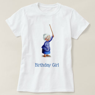 Camiseta Garota de Aniversário da Avó Bonita