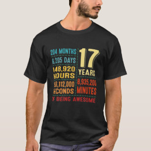 Camiseta Garota De Aniversário De 17 Anos De Idade