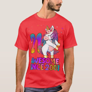 Camiseta Garota de aniversário de 21 anos de Fuselagem do U