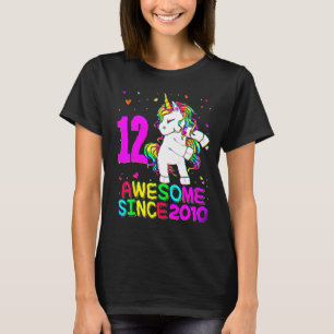Camiseta Garota de Aniversário do 12 de Flautista da Unicór