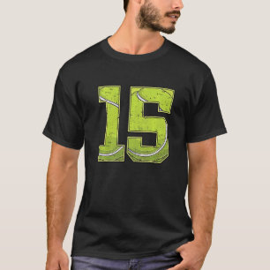 Camiseta Garota de Aniversário do tênis 15, 15 Anos