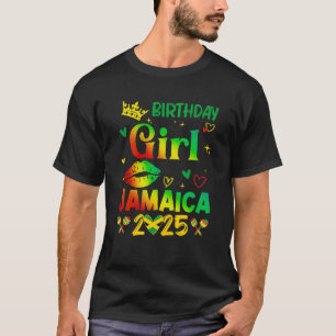 Camiseta Garota de aniversário engraçada Jamaica 2025 Trip