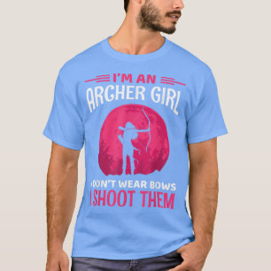 Camiseta Garota de Arqueio Não Visto Arcos Eu Atiro Neles A