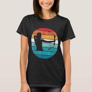 Camiseta Garota de Arranjo Caçando Seta por Esquerda Ret Ca