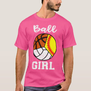 Camiseta Garota de Baile Basquete Softball Voleibol Engraça
