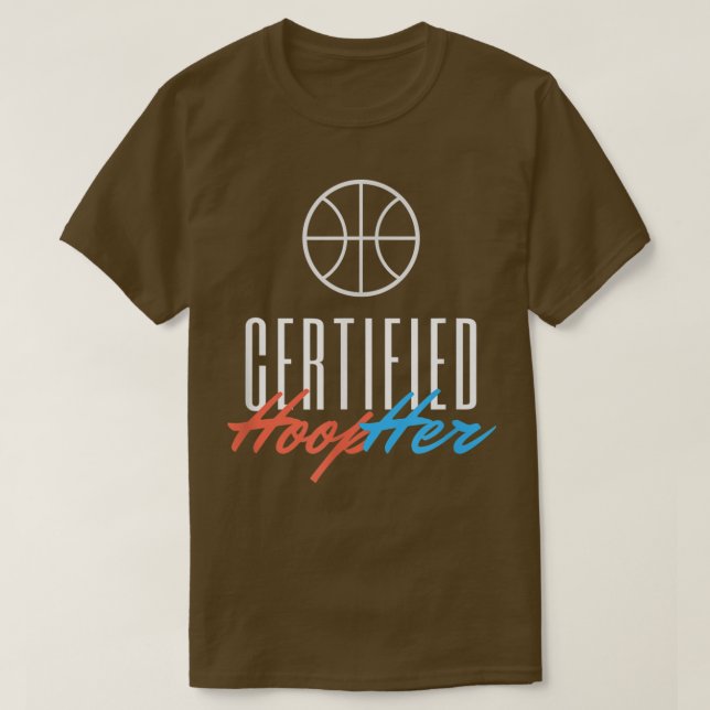 Camiseta Garota De Basquete Certified, Basquete Para (Frente do Design)