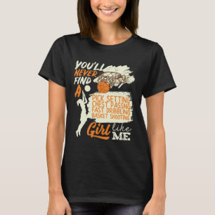 Camiseta Garota De Basquete Como Eu Disparando