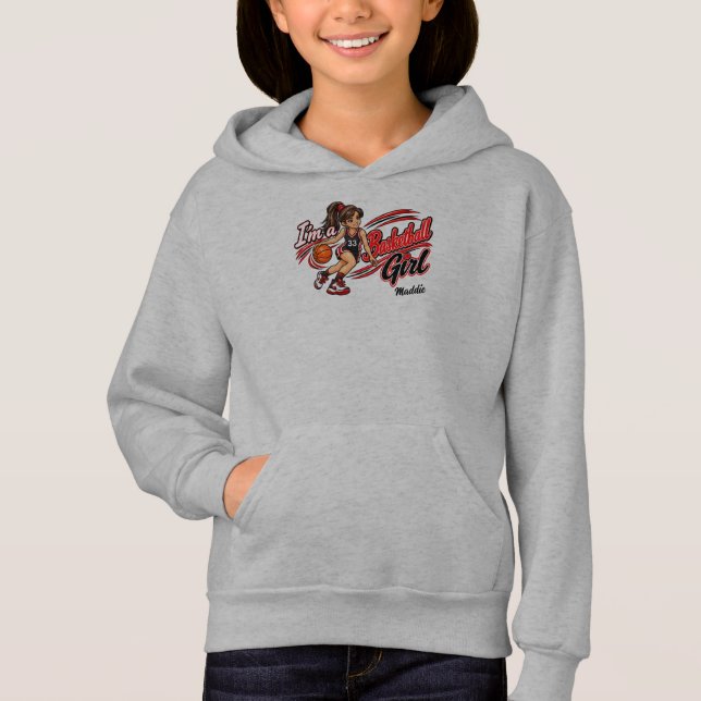 Camiseta Garota de Basquete Fofa  (Frente)