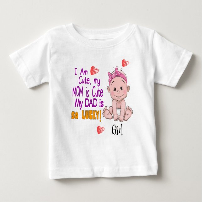 CAMISETA GAROTA DE BEBÊ COM CHEIRA (Frente)