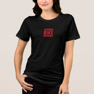 Camiseta Garota de bicicleta retrô Ironia vermelha