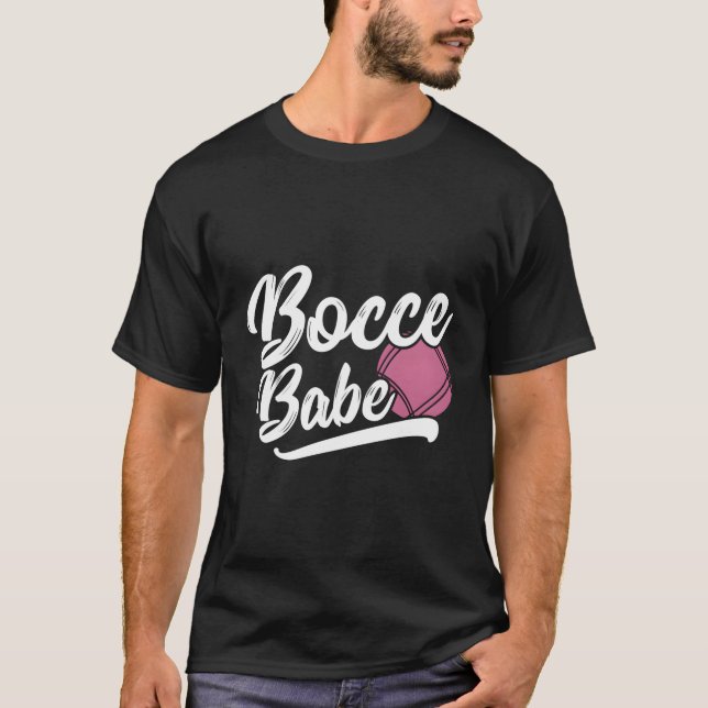 Camiseta Garota de Bocco - Jogador de Bocas Engraçado - Bol (Frente)