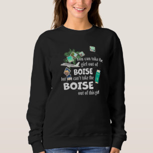 Camiseta Garota de Boise Patriótica Orgulhosa Garota de Boi