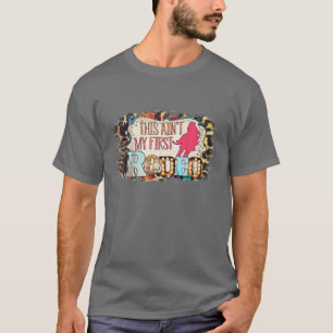 Camiseta Garota-de-Caça-Canas Leopardo Este não é o meu