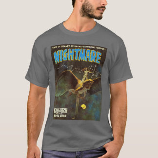 Camiseta Garota de Ciência Ficção de Capa Quente Horror Vin