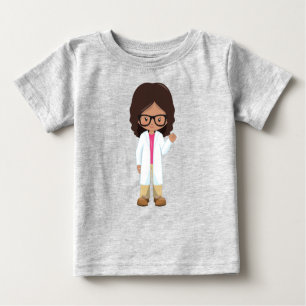 Camiseta Garota de Ciência, Menina Latina, Menina Bonita, C