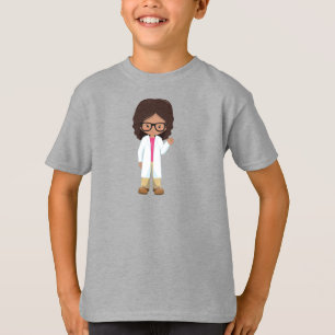 Camiseta Garota de Ciência, Menina Latina, Menina Bonita, C