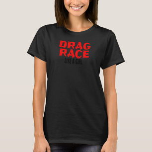 Camiseta Garota de Corrida de Arrasta Faixa de Arrasta 1320