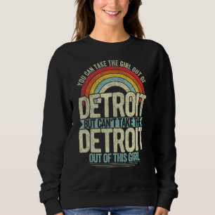 Camiseta Garota de Detroit Michigan Pátria Detroit