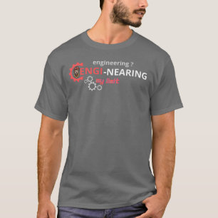 Camiseta garota de engenharia