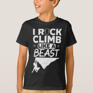 Camiseta Garota de Escalada em Rocha Boulderer Montanhista