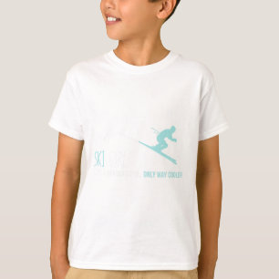 Camiseta Garota De Esqui Como Uma Garota Normal Engraçada E