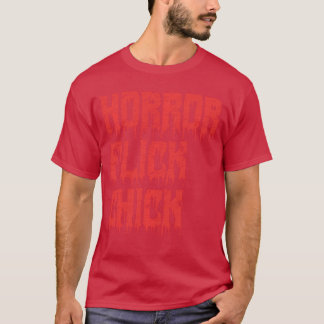 Camiseta Garota de Filme de Terror Assiste Filmes Assustado