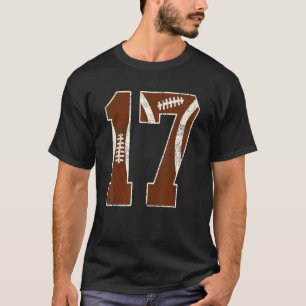 Camiseta Garota de Futebol de 17 anos de aniversário do 17º