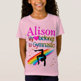 CAMISETA GAROTA DE GINÁSTICA PERSONALIZADA T CAMISTURA