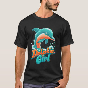 Camiseta Garota de Golfinho Presente de Souvenir da Flórida
