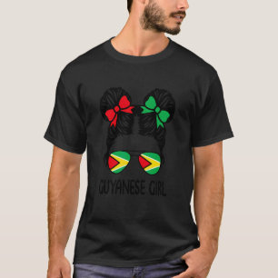 Camiseta Garota de Guyana Cabelo Desgrenhado Orgulho da Gui