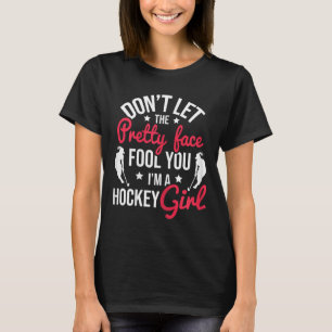 Camiseta Garota de Hóquei Cara Bonita Engana Você - Hóquei