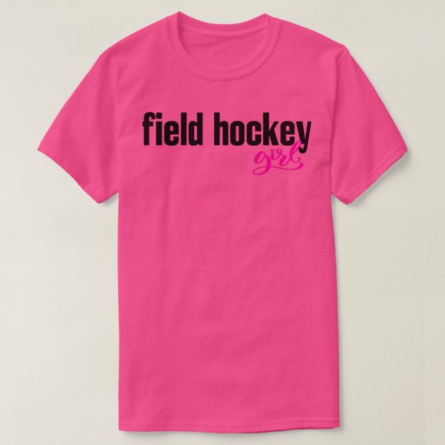 Camiseta Garota de Hóquei em Campo (Frente do Design)