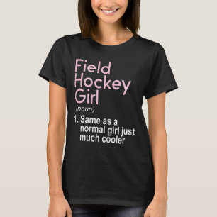 Camiseta Garota de Hóquei no Campo - Jogadora de Hóquei Fã