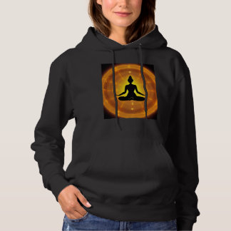 Camiseta Garota de Ioga Fêmea Saudação Solar Meditação Chak