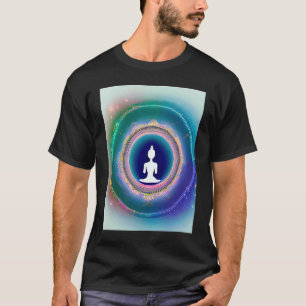 Camiseta Garota de Ioga Feminino Saudação ao Sol Meditação