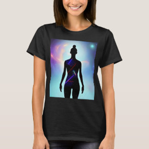 Camiseta Garota de Ioga Feminino Saudação ao Sol Meditação