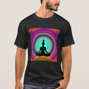 Camiseta Garota de Ioga Feminino Saudação ao Sol Meditação