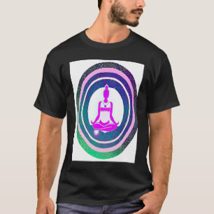 Camiseta Garota de Ioga Feminino Saudação ao Sol Meditação
