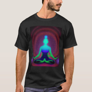Camiseta Garota de Ioga Feminino Saudação ao Sol Meditação
