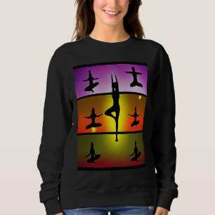Camiseta Garota de Ioga Feminino Saudação ao Sol Meditação