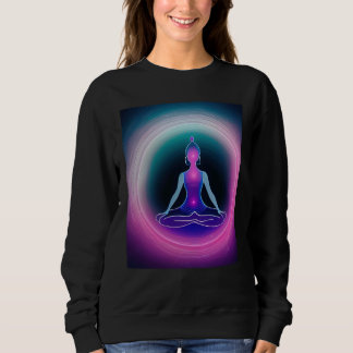 Camiseta Garota de Ioga Mulher Saudação ao Sol Meditação Ch