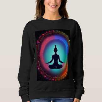 Camiseta Garota de Ioga Mulher Saudação Solar Meditação Cha