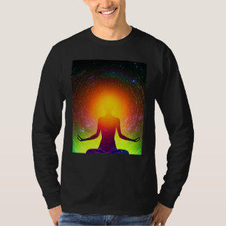 Camiseta Garota de Ioga Salutação Solar Feminina Meditação
