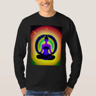 Camiseta Garota de Ioga Salutação Solar Feminina Meditação 
